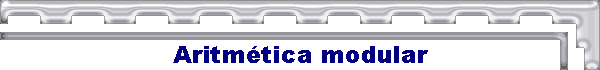 Aritmtica modular